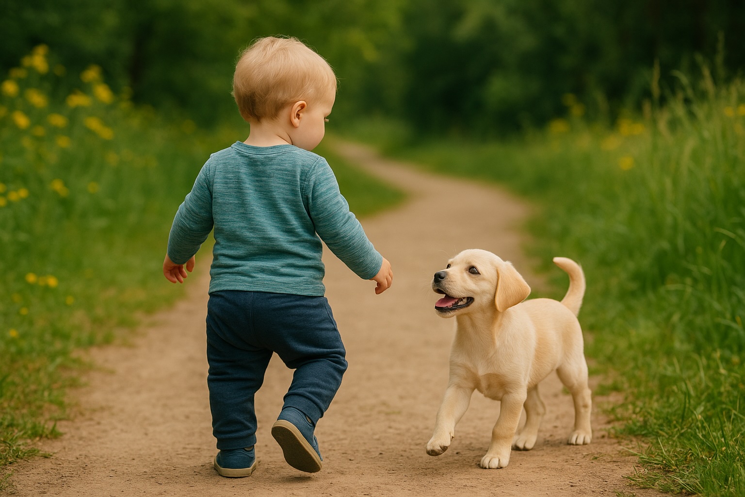 Piccoli passi, grandi emozioni: come i cani aiutano i bambini a crescere